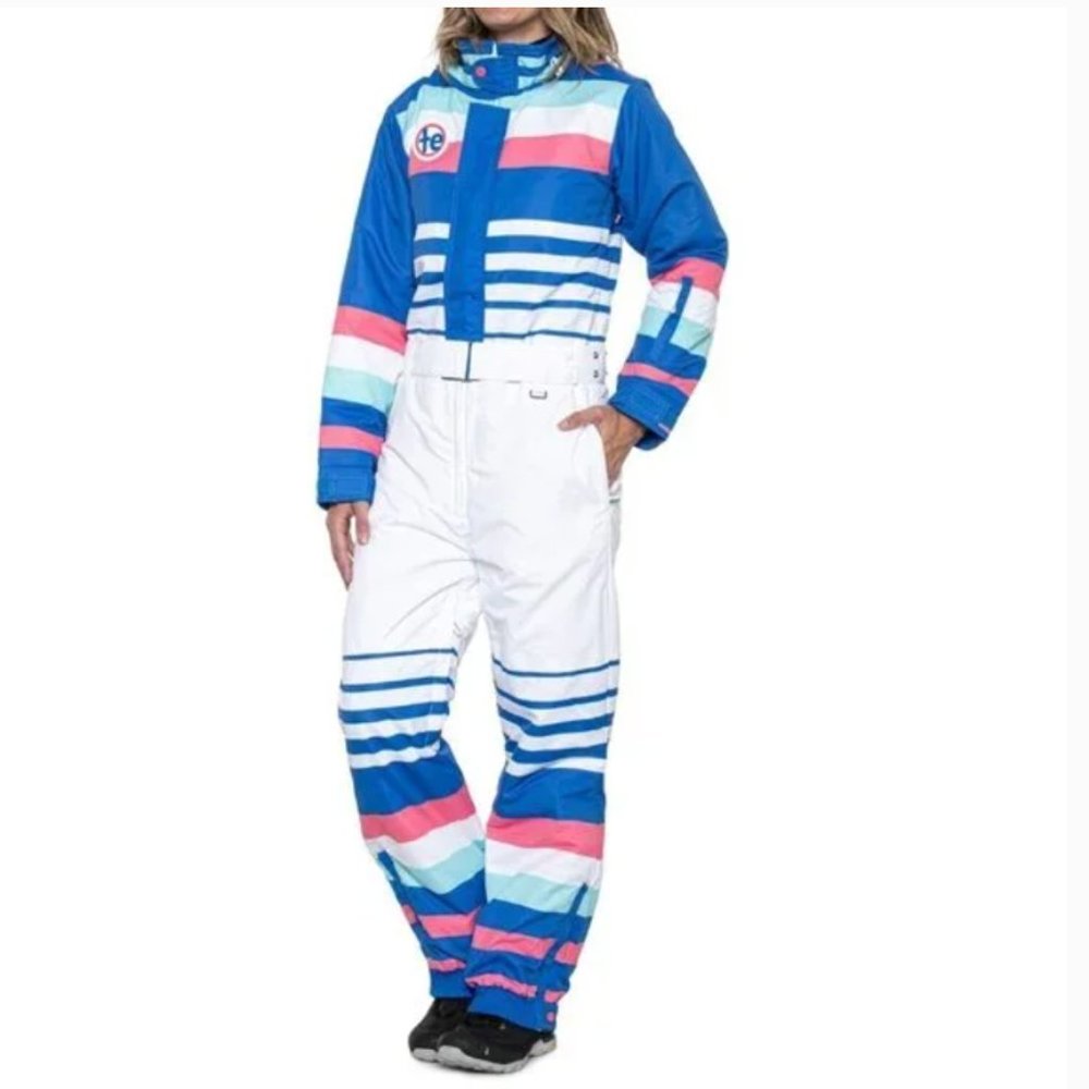 TIPSY ELVES Womens S Icy U Snowsuit Ski/Snowboard Parka/Jacket $300